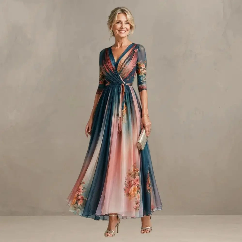 Teresa | Robe Longue Bohème Fleurie